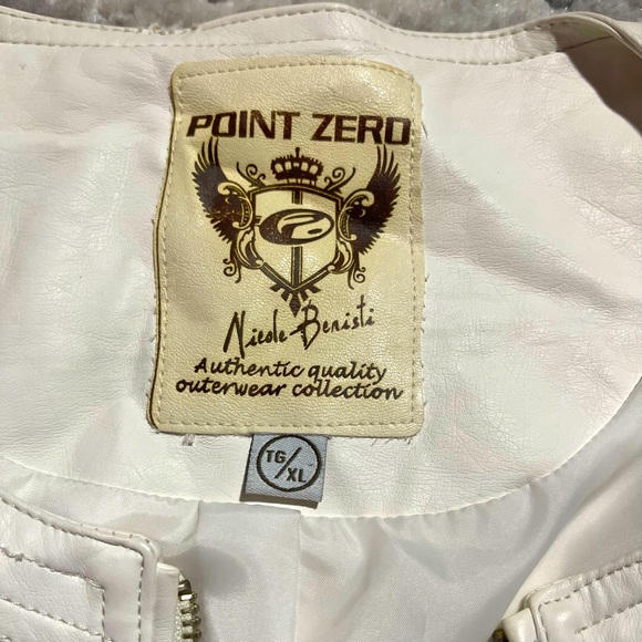 White Faux Leather Jacket - Picture 2 of 4